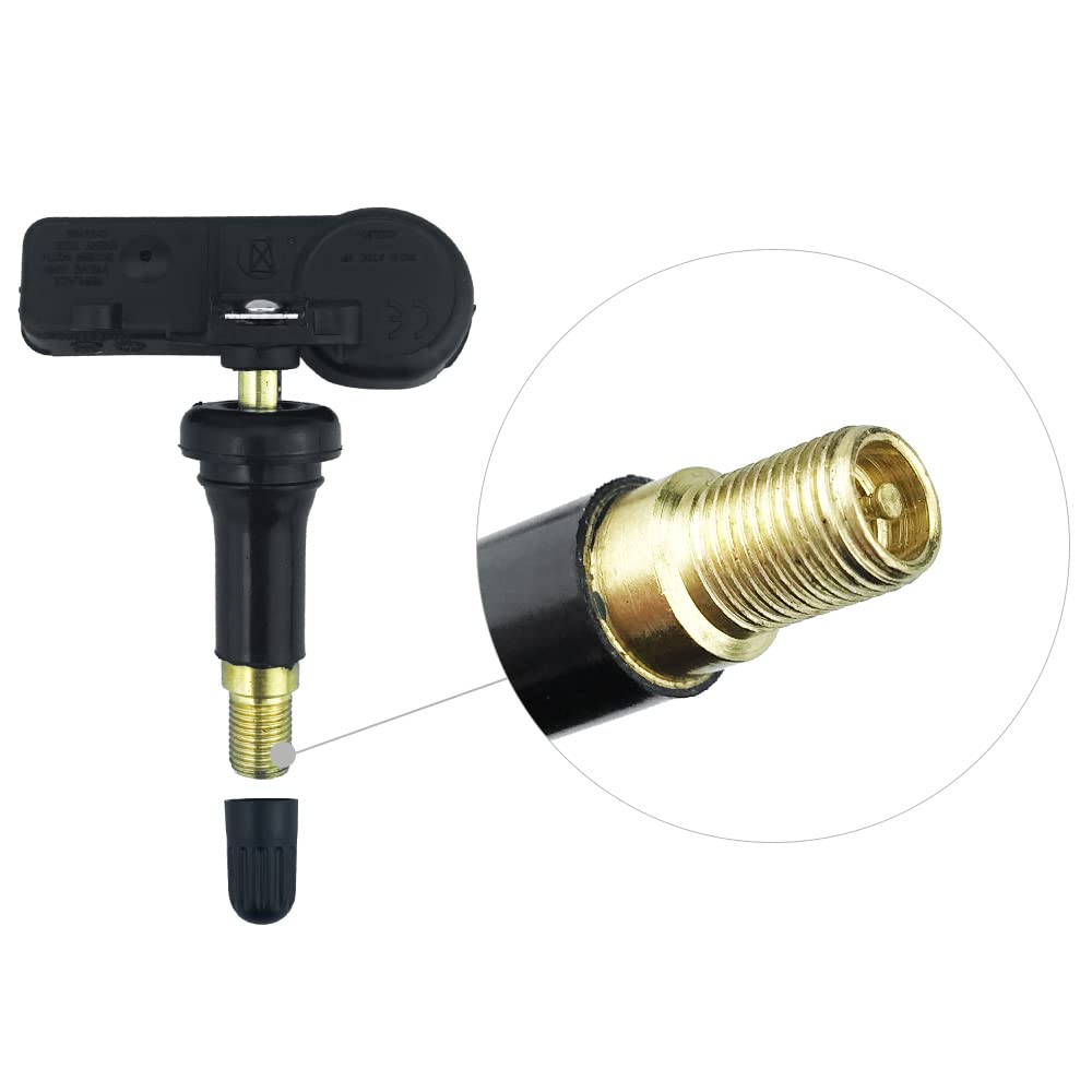 Set Of 4 Tpms Tire Pressure Monitoring System Sensor 433Mhz Compatible With Jeep Wrangler Jk Dodge Ram Charger Replacement For 5