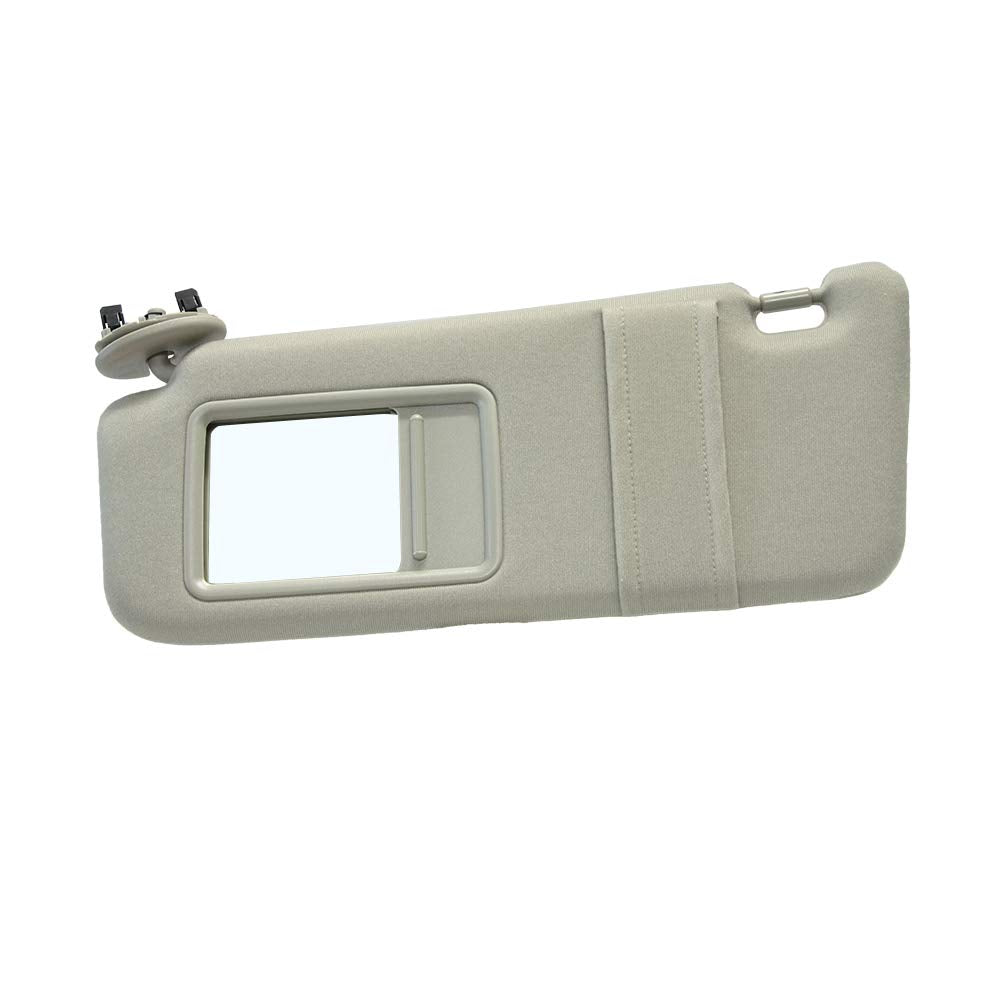 Left Driver Side Sun Visor Replacement For 2007 2008 2009 2010 2011 Toyota Camry & Camry Hybrid Without Sunroof (Beige)