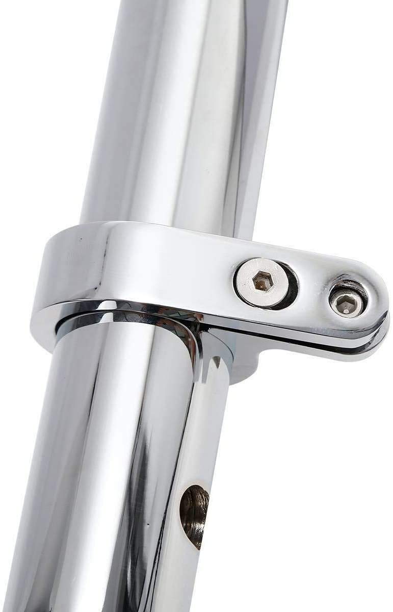 Wowtk 1.25'' Handlebar Mount Clamp, 32Mm Highway Bar Handlebar Clock Temperature Gauge Mount Clamp Universal Fits For Harley Touring Road Glide Road King Dyna Sportster Softail Etc.