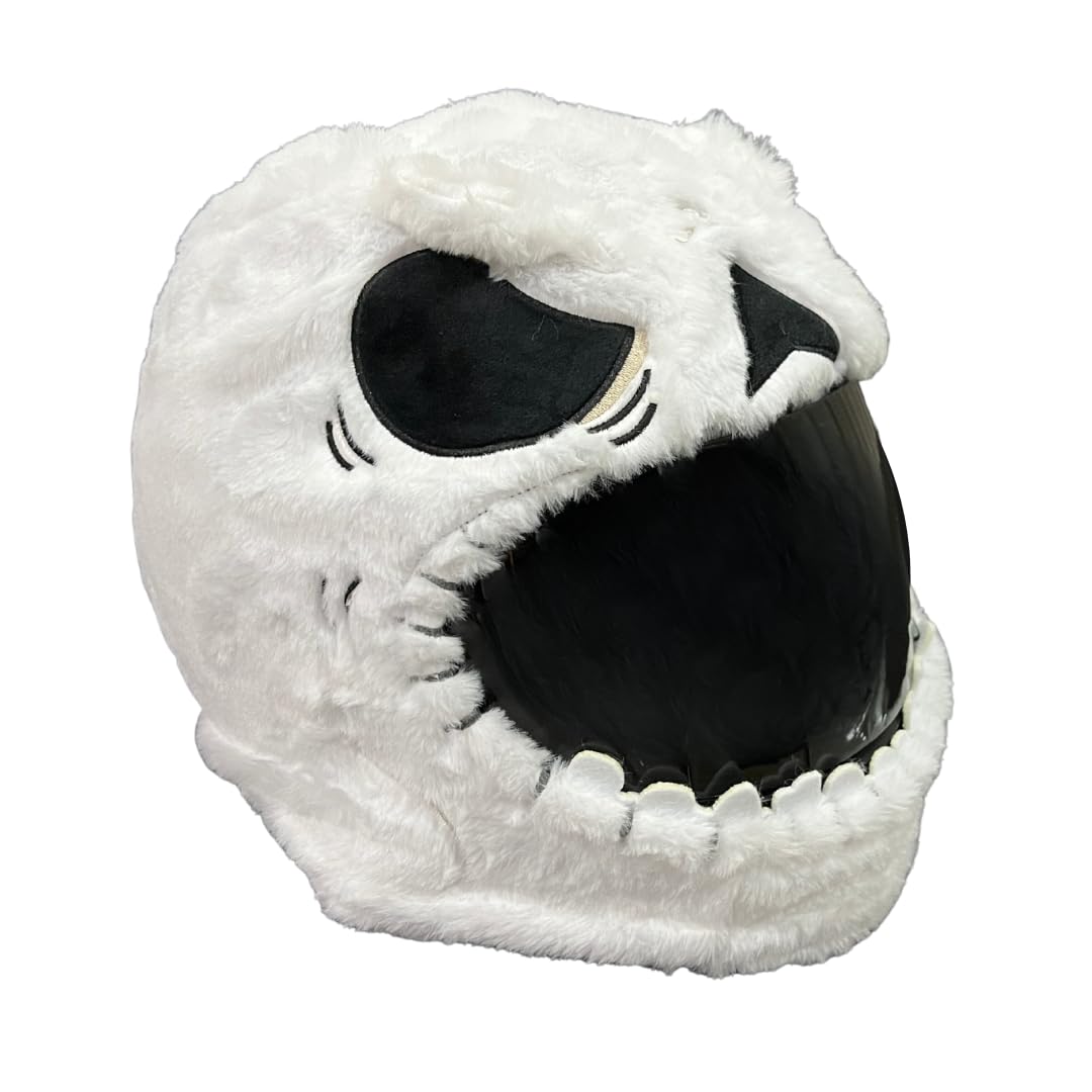 Carbon Moto Gear Skull Motorcycle Helmet Cover Sleeve, Funny Halloween Full Face For Adults D.I.L.L.I.G.A.F. Line