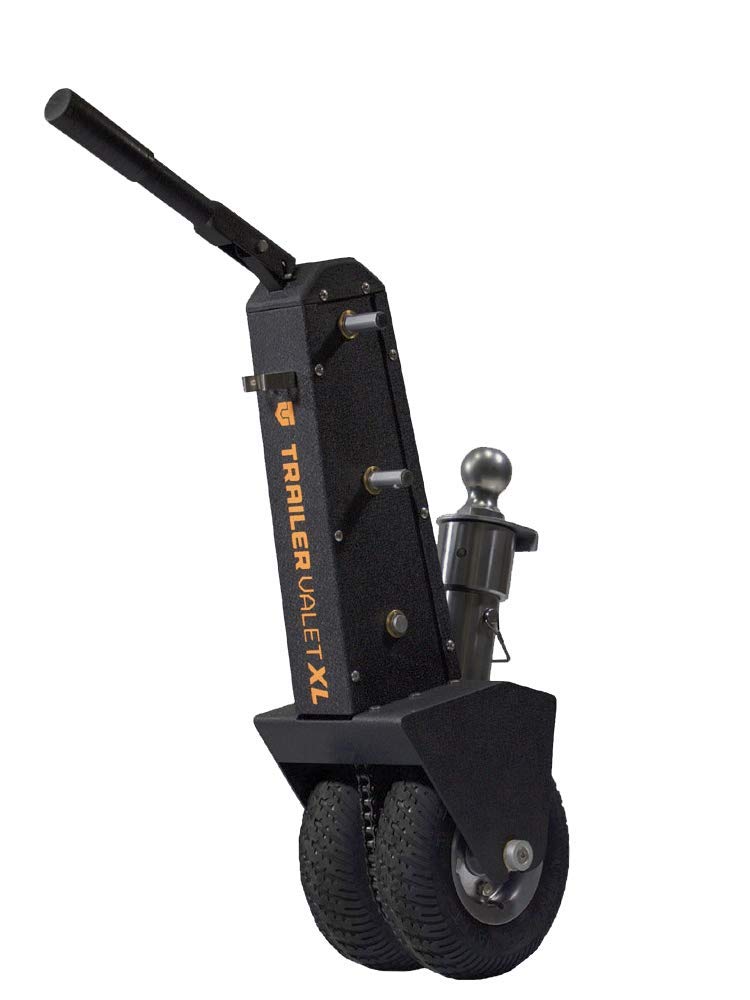 Trailer Valet XL Trailer Dolly with 2 Inch Ball - Drill-Powered or Manual Hand Crank Mover - 10,000 lbs Towing Capacity, 1,000 l