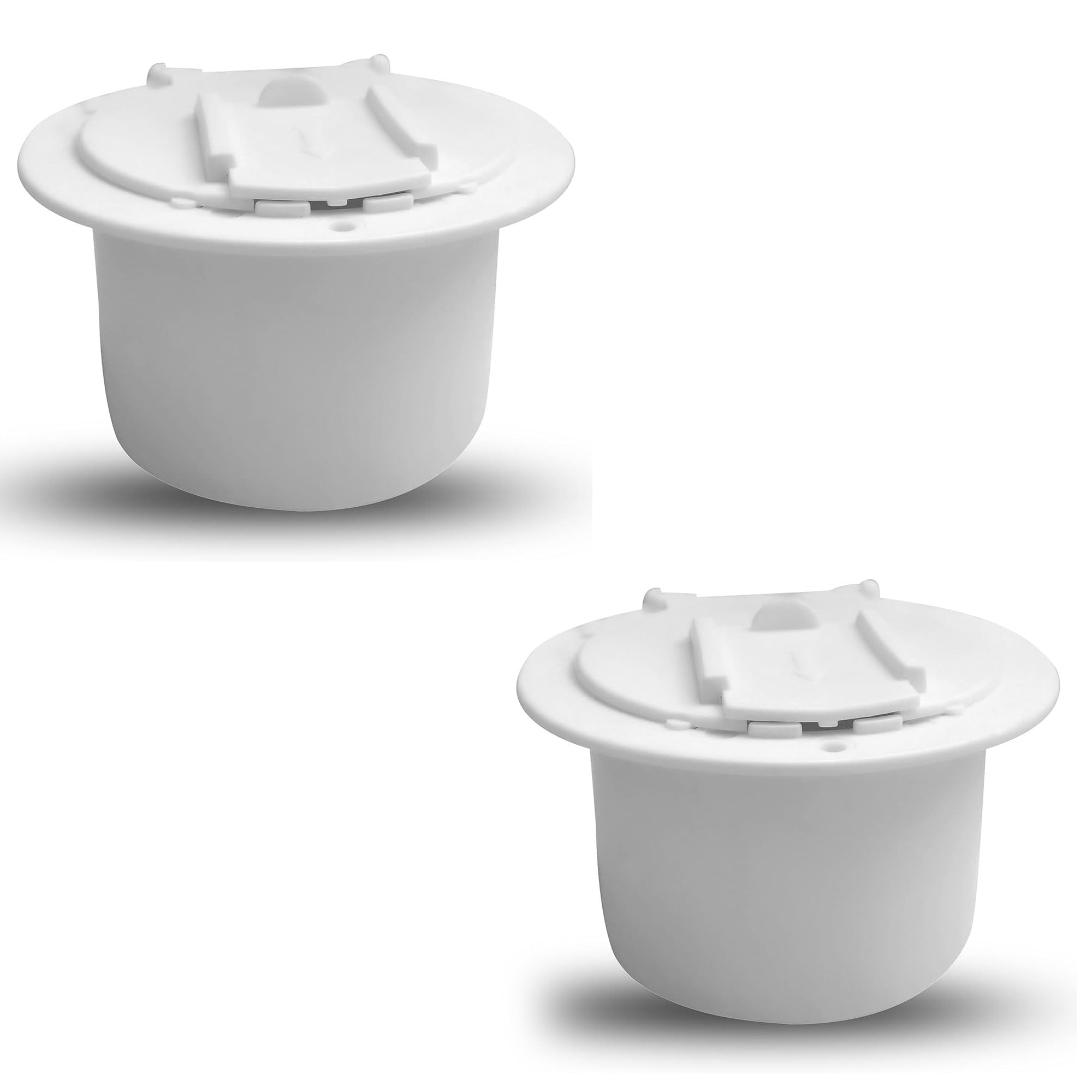 NU-SET | RV Electrical Cable Hatch | Electrical Cable Hatch | RV Accessories & Door Hardware, RV011 (White, 2 Packs)