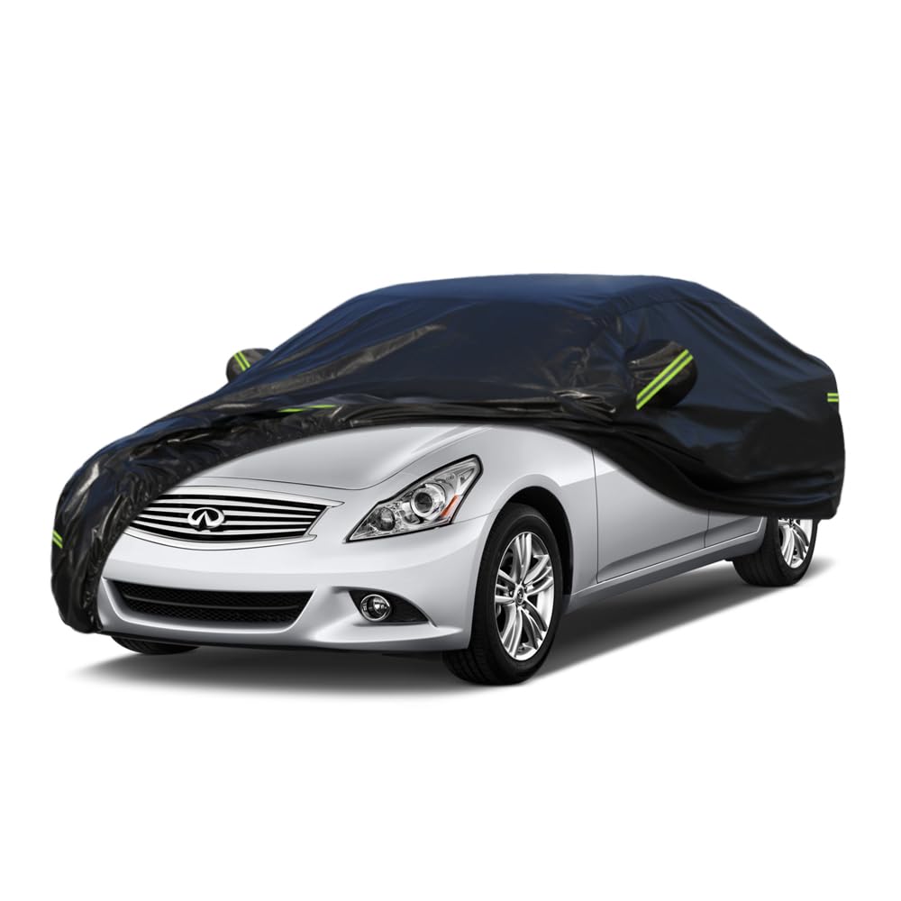 Kaugung 7 Layers Car Cover Custom Fit Infiniti G20/G25/G35/G37 From 2002 To 2025, Outdoor Waterproof All Weather Sun Rain Dust S