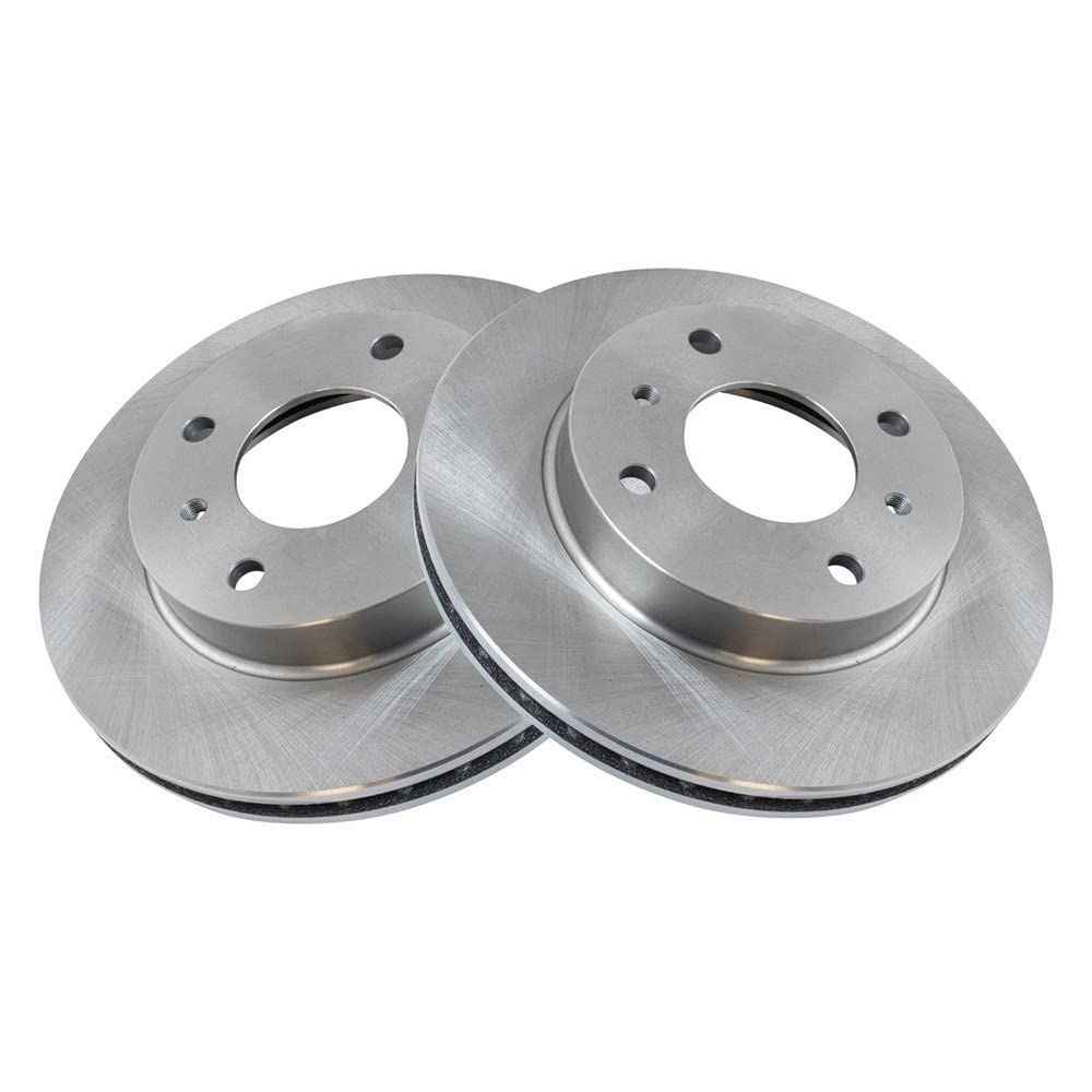 Trq Front Brake Rotors Set Vented Compatible With 1991-1996 Infiniti G20 1989-1998 Nissan 240Sx 1990 Axxess 1990-1992 Stanza