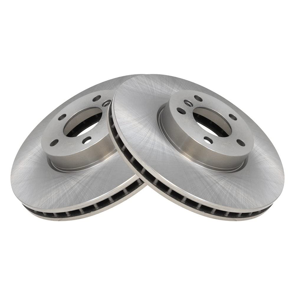 Trq Front Brake Rotors Set Vented Compatible With 2007-2018 Bmw X5 2011-2019 X6