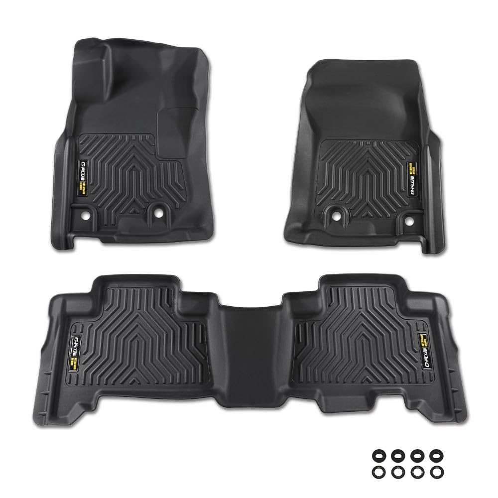 G-PLUS Floor Mats Cargo Liners Compatible with Toyota 4Runner 2013-2024/Fit Lexus GX460 2014-2023 TPE Floor Liner All Weather Fu