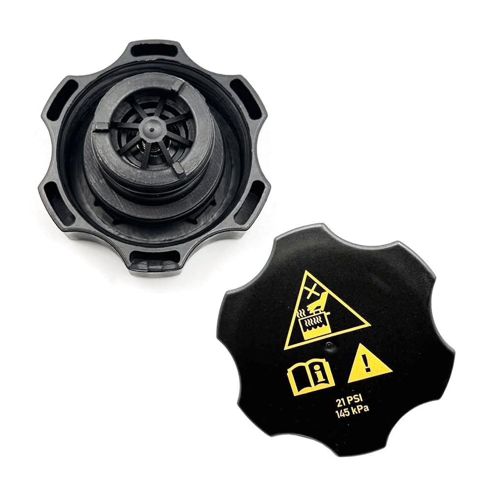 KIRO&SEEU Radiator Coolant Recovery Cap, Replace 68442532AA Compatible with Chry-sler Dod-ge J-e-e-p Ram Eco Diesel Cherokee Ram