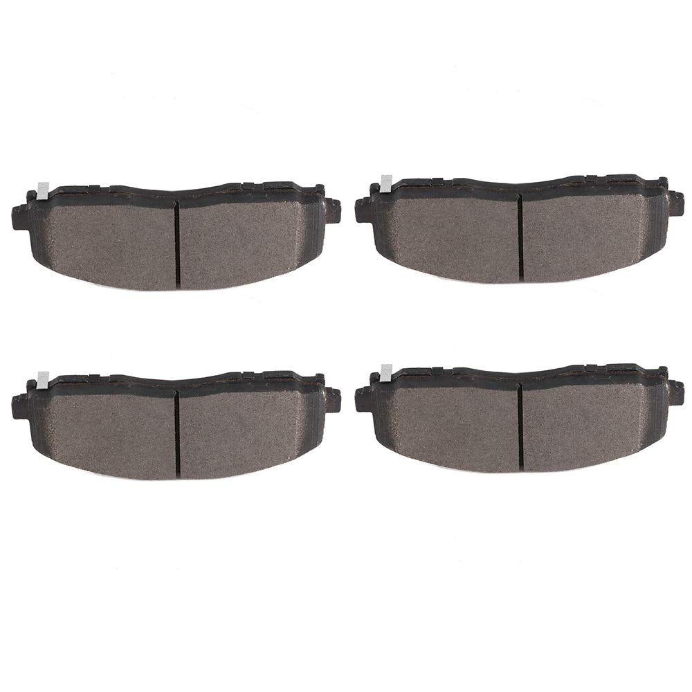 Cciyu D1589 Front Ceramic Brake Pads Kits 4Pcs Fit For Chrysler Pacifica,Town & Country,For Dodge Grand Caravan,Journey, For Jee