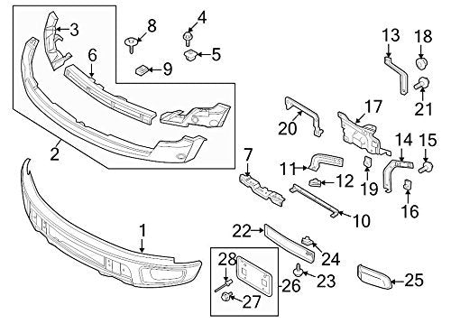 Genuine Ford 9L3Z-17C887-A Bumper Bracket