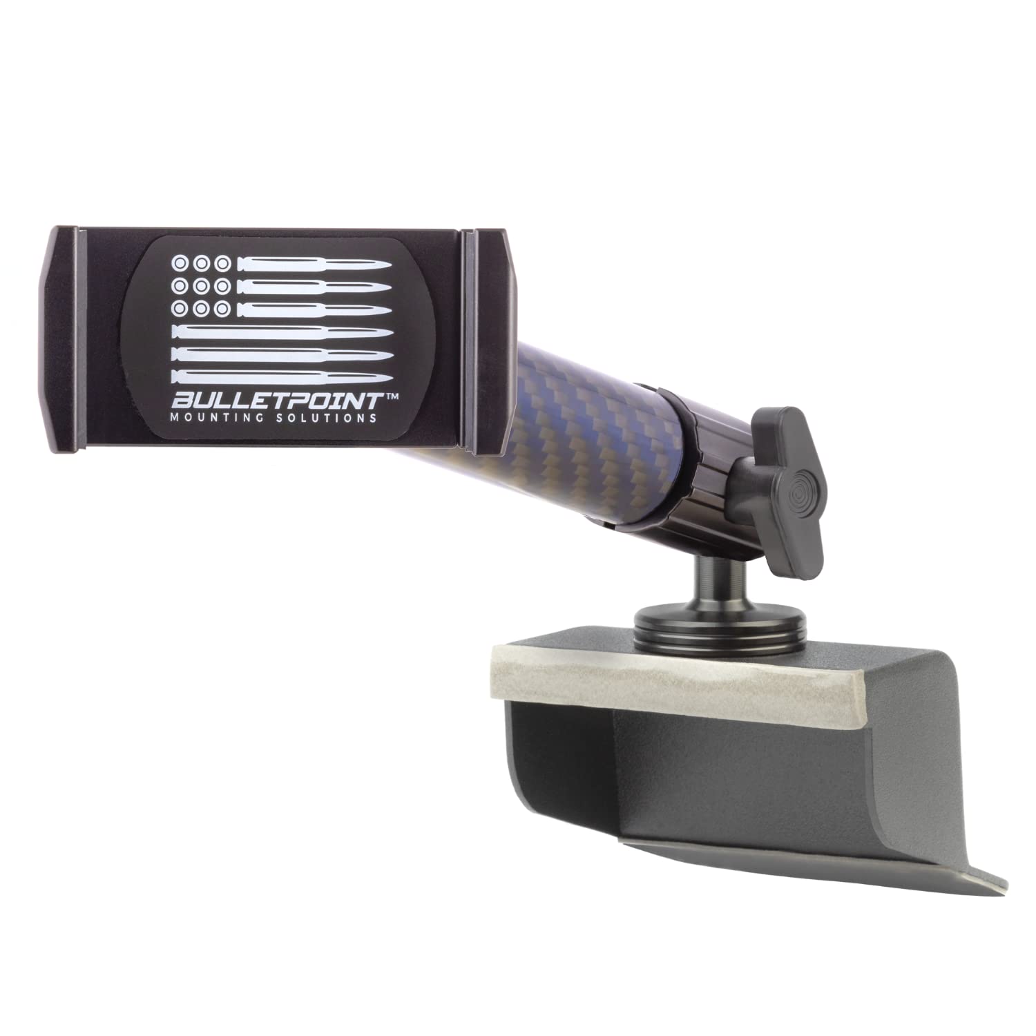 Bulletpoint Dash Mount Cell Phone Holder Compatible with 2011-2018 Jeep Wrangler JK JKU 20mm Ball Mount (Single Ball Metal Base 