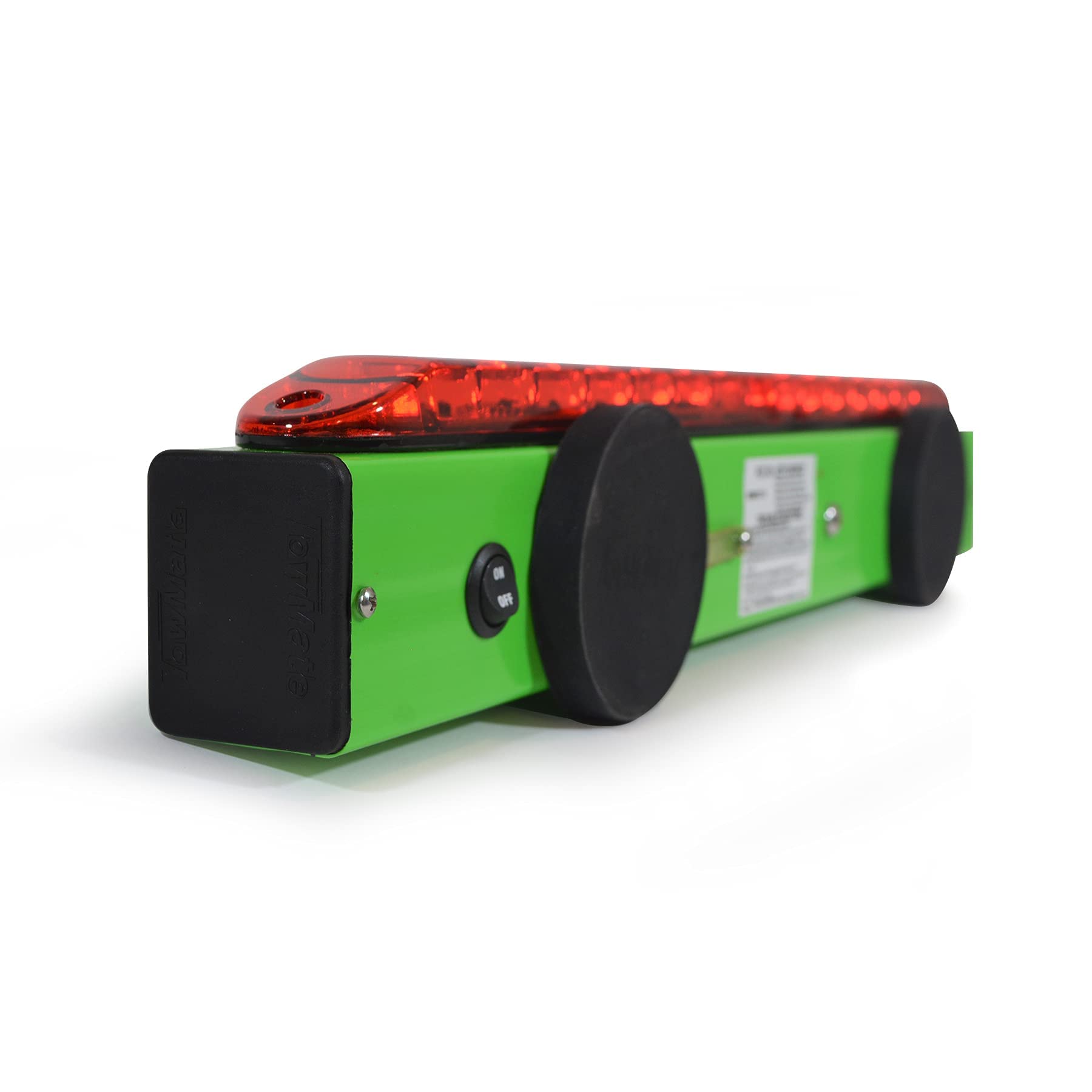Towmate 22' Wireless Led Tow Light Bar - Lime Green, Magnetic Mount, Battery-Powered, 10+ Hours Of Charge, Heavy-Duty Tow Bar For Vehicles | Towing Safety Light | Tm22G Includes Trendsauto Decal