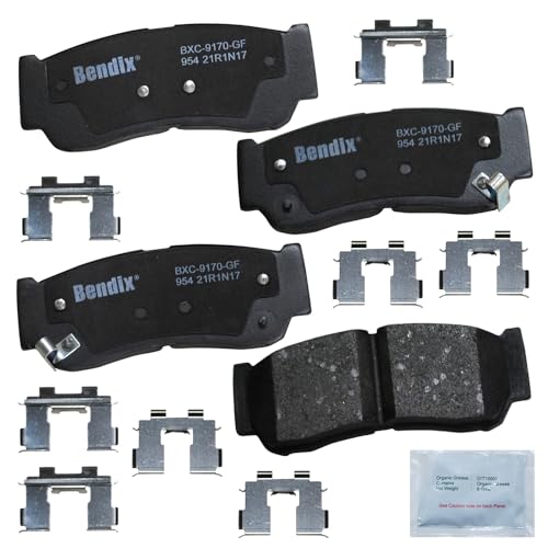 Bendix Priority1 Cfc954 Ceramic Rear Brake Pads For Hyundai Entourage 2007, Kia Sedona 2006, Sorento 2009-2003