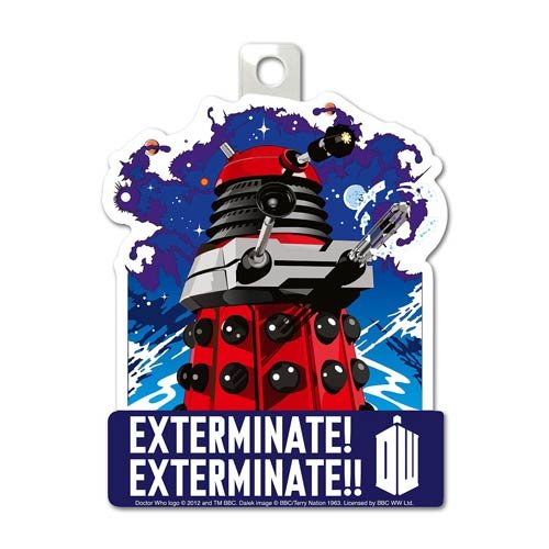 Doctor Who Sticker: Dalek Exterminate! - 4-Inch Vinyl Sticker of Evil Robot - Graphic Print Decals - Accessories for Wall, Car, Bumper, Laptop, Window, Notebook, Tardis - DW Decal Stickers - Gift It!