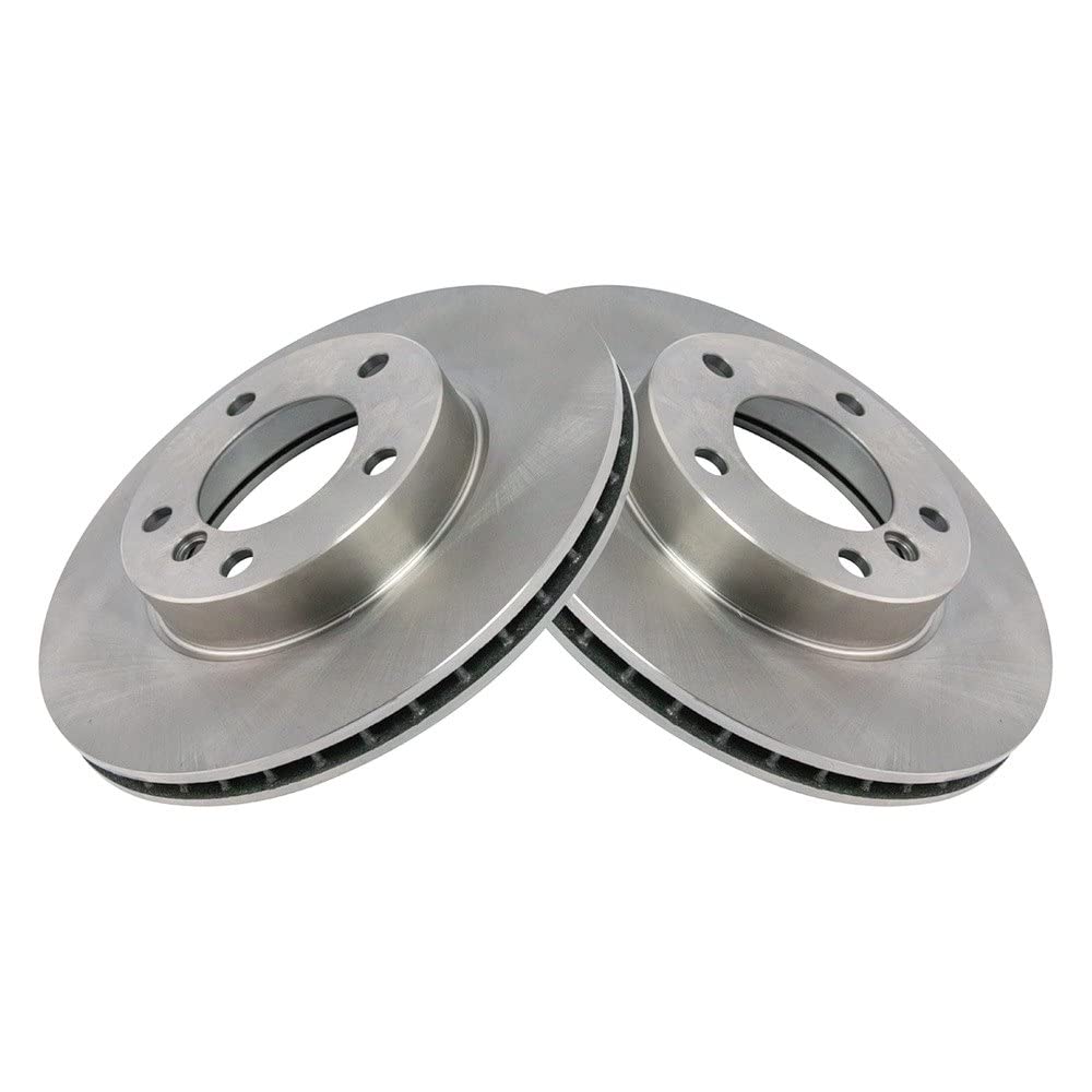 Trq Front Brake Rotors Set Vented Compatible With 1992-1998 Bmw 318I 1993-1997 318Is 2000 323Ci 1998-2000 323I 1998-1999 323Is 1