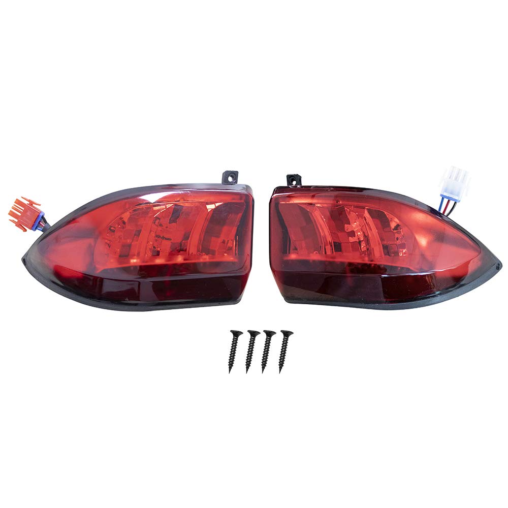 Drive-Up Golf Cart Led Taillight For Club Car Precedent 2004-Up And Tempo 2018-Up Models Replacements 12V 3 Wires Rear Light Kit