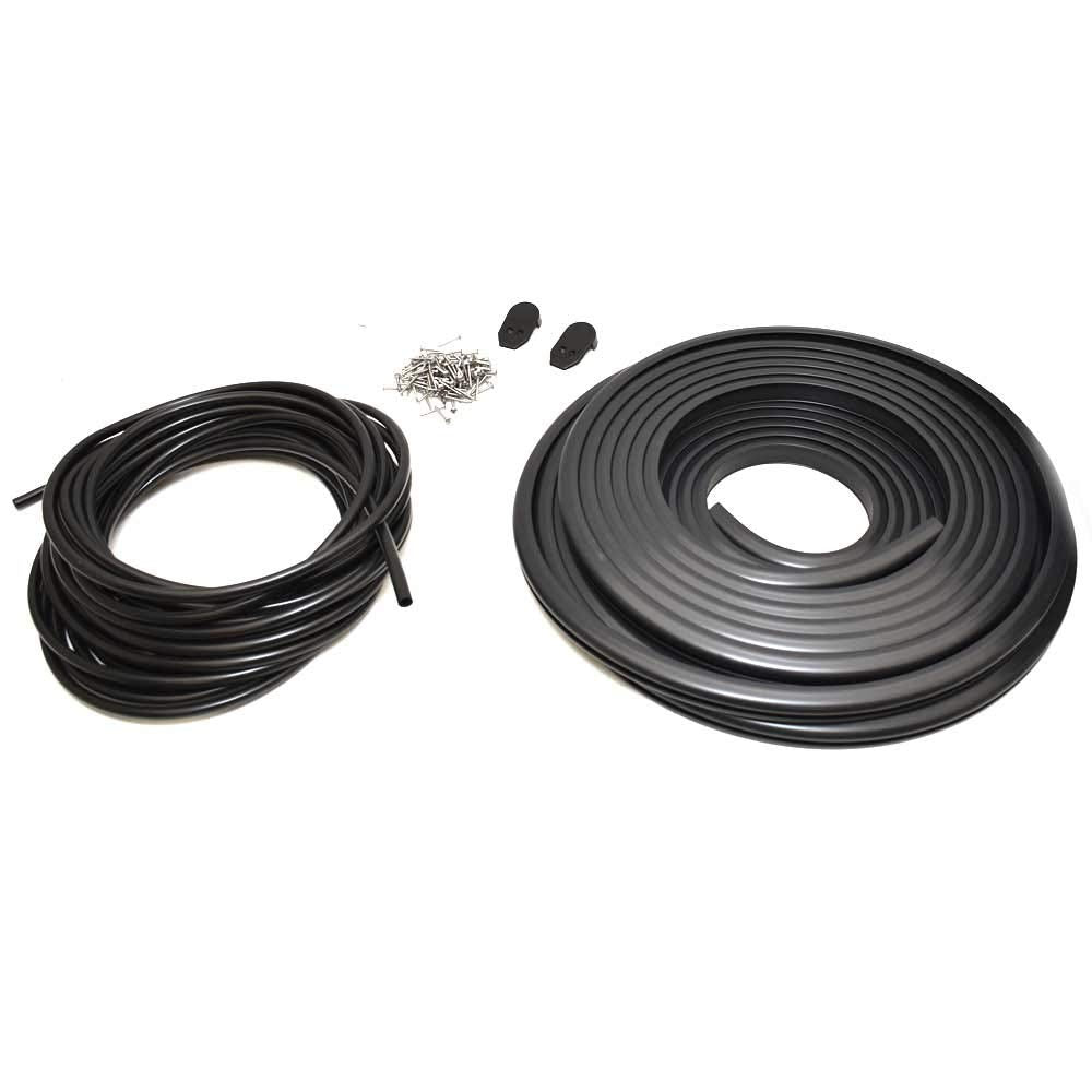 Taco 1 1/4 Black/Black Kit Flexrubrail70'