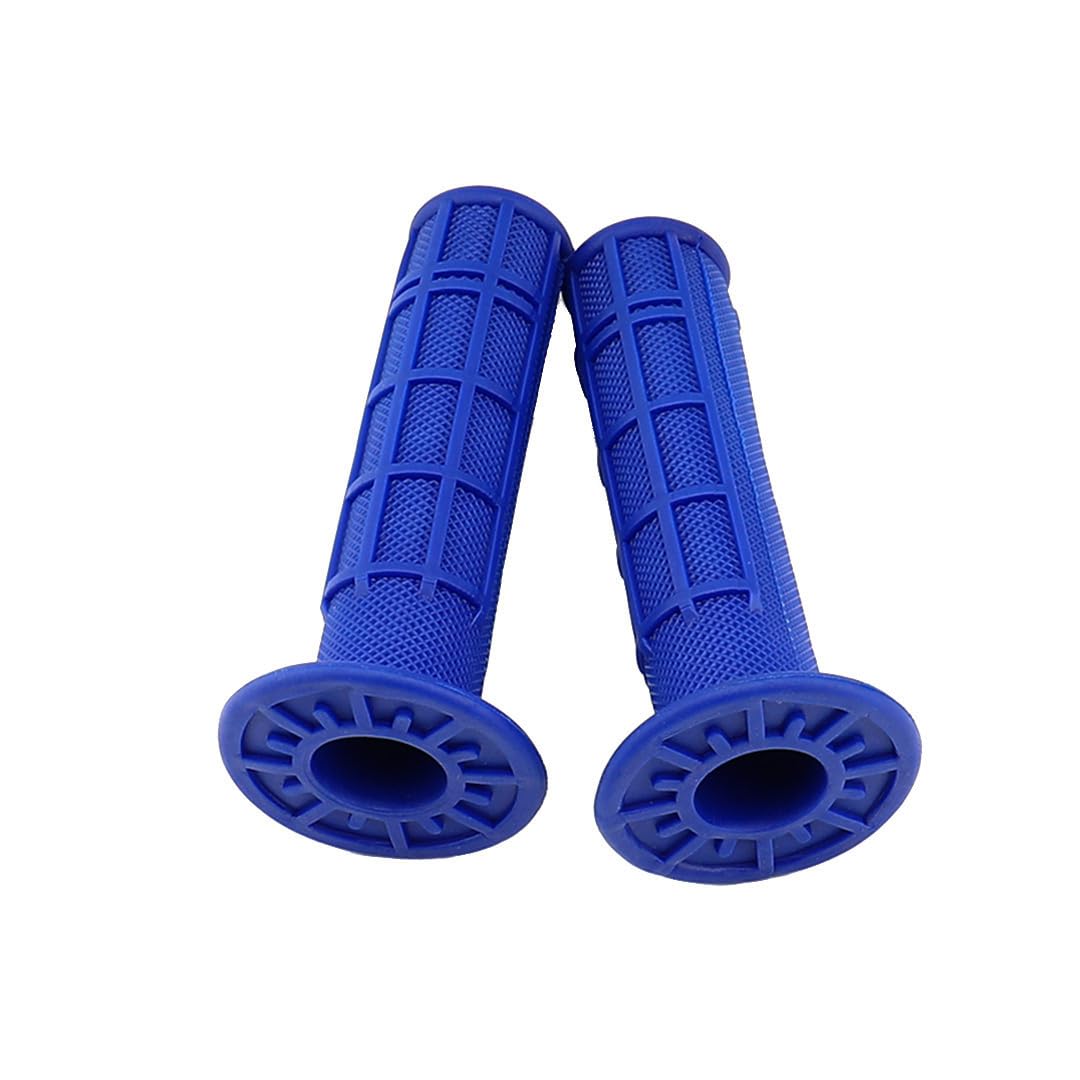 Atv Hand Grips 7/8' Soft Rubber Grip Compatible With Atv Arctic Cat Suzuki Yamaha Kawasaki Honda 400Ex -Blue