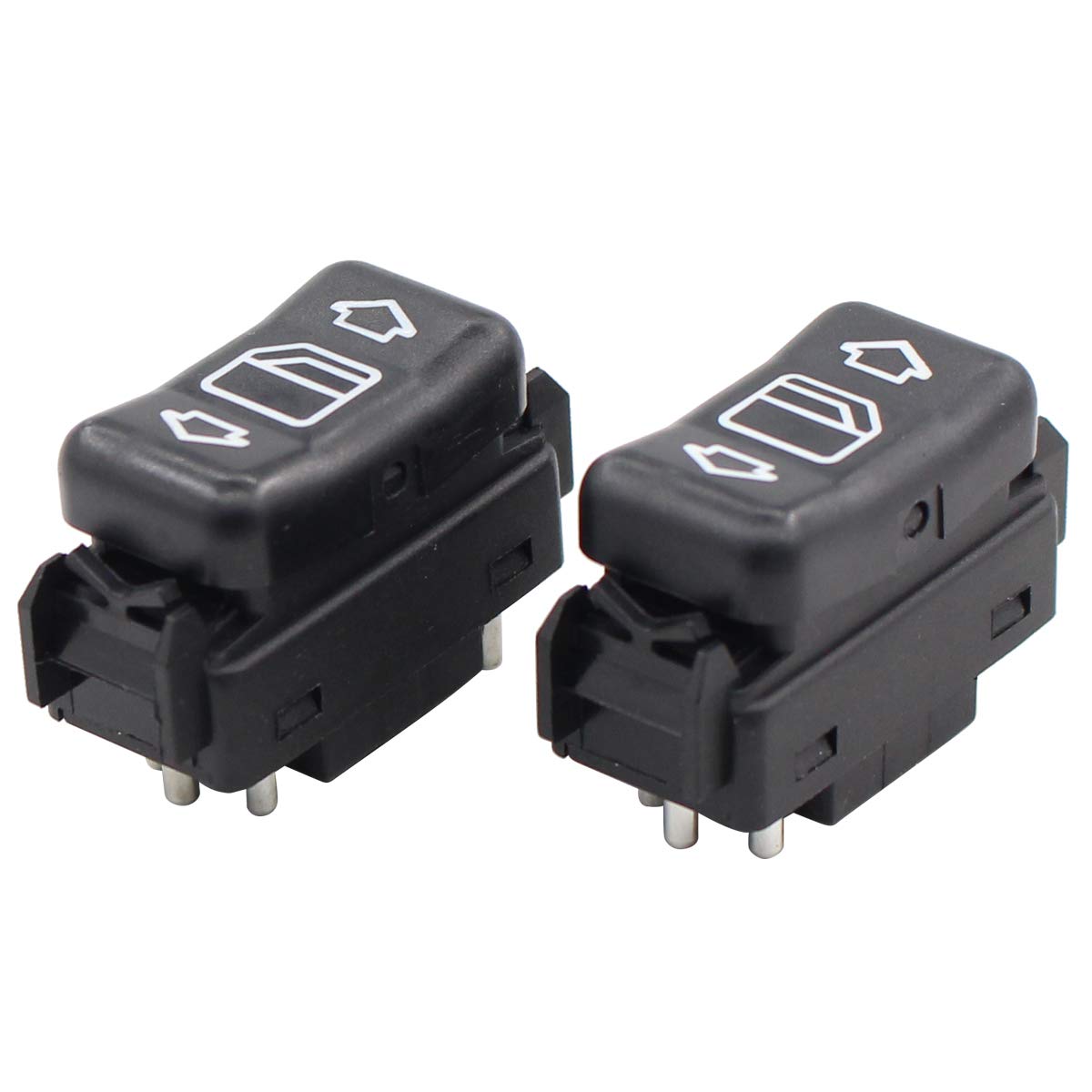 Newyall Set Of 2 Front Or Rear Left Driver And Right Passenger Side Door Window Switch For Mercedes-Benz 190E 260E 300Ce 300D 30
