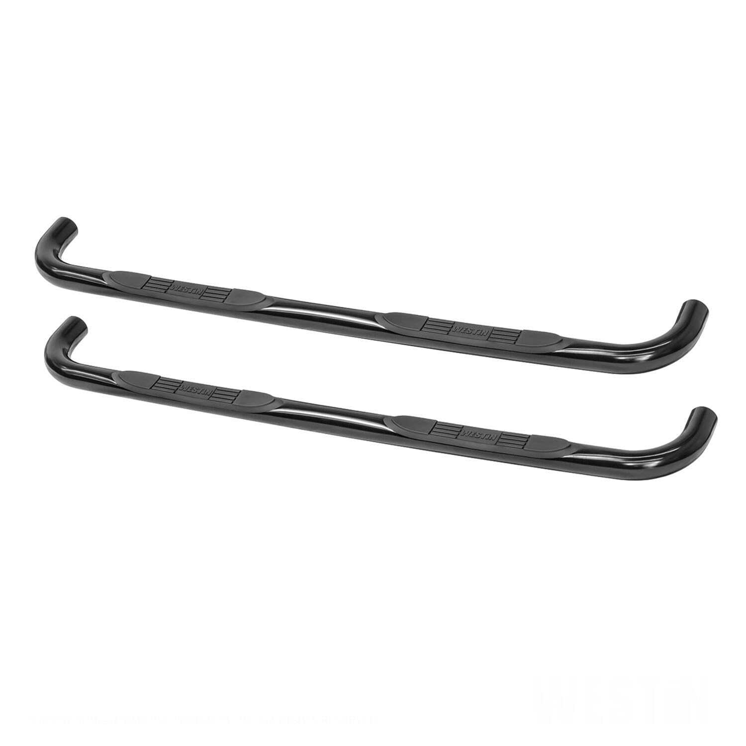 Westin 23-1555 E-Series 3 Round Nerf Bars Fits 1999-2011 Ranger Supercab 1998-2010 B-Series Pickup Extra Cab 4Door Black Pair