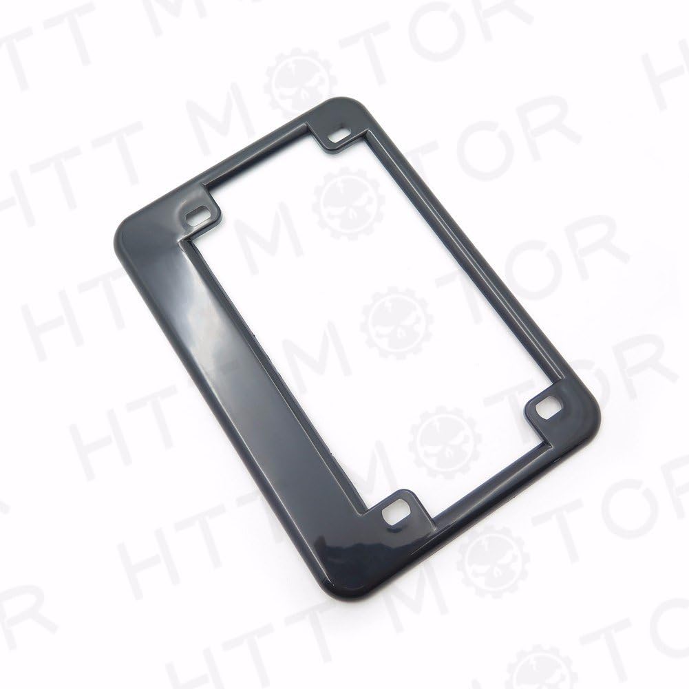 Httmt Mt294-004- Motorcycle License Plate Frame Compatible With 4''X7'' Extra 1'' Width Motorcycle Plate