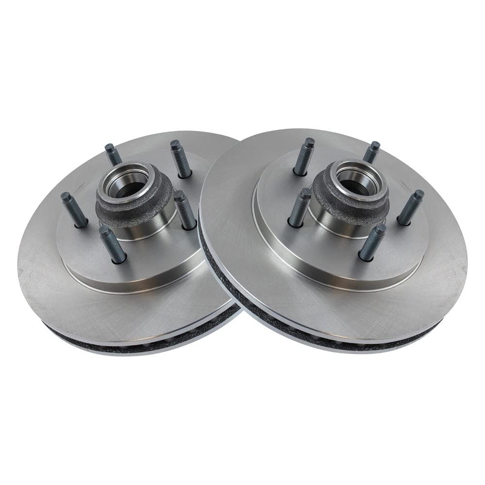 Trq Front Brake Rotors Set Vented Compatible With 1999-2002 Ford Expedition 2000-2003 F-150 1998-2002 Lincoln Navigator