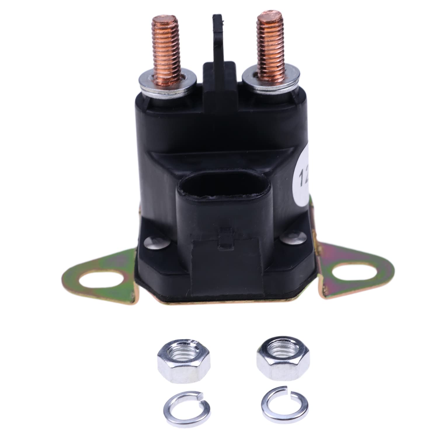 12V Solenoid Starter Relay Switch 7Cm-1221-212-51 M008904-000 Compatible With Trombetta 2Pin Black