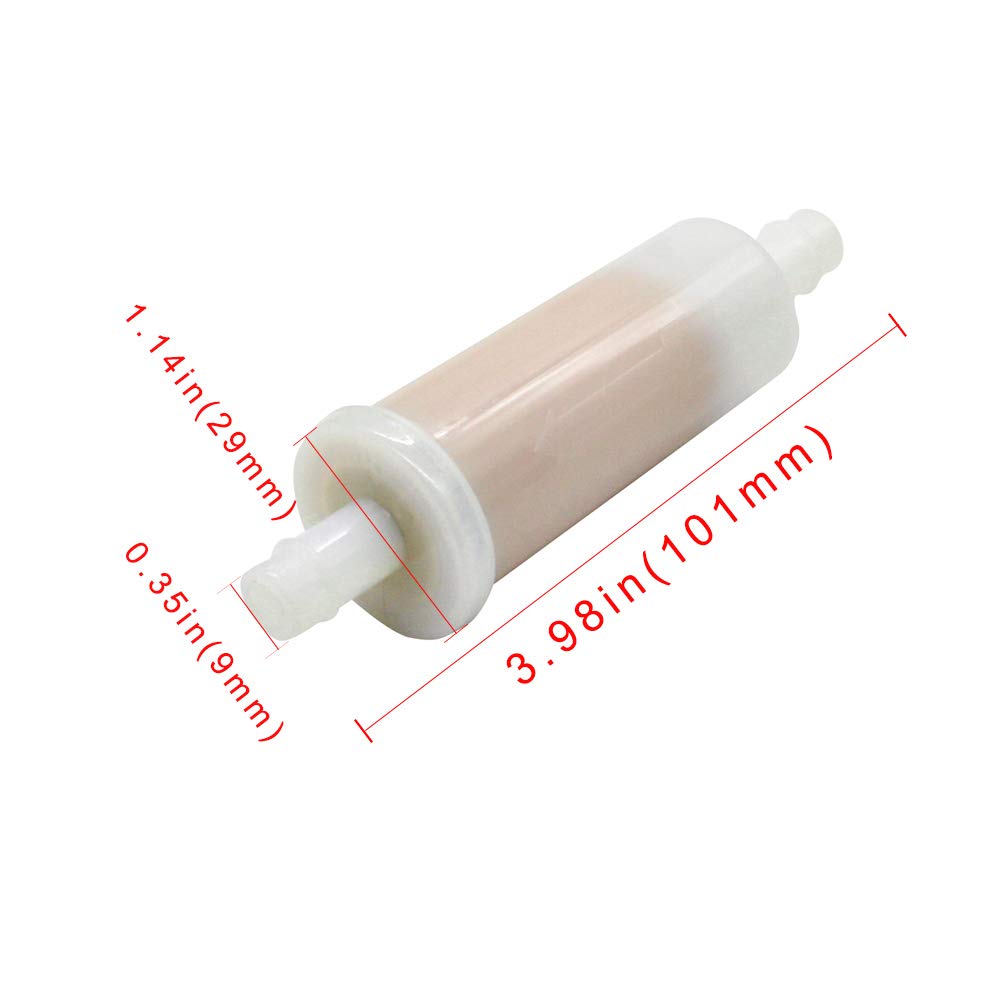2 Pack 3/8'' Fuel Filter Replacement for SIERRA 18-7831 Yamaha GP1-U775C-10-00 Mercury Marine 802128A1 802128 OMC Johnson Evinru