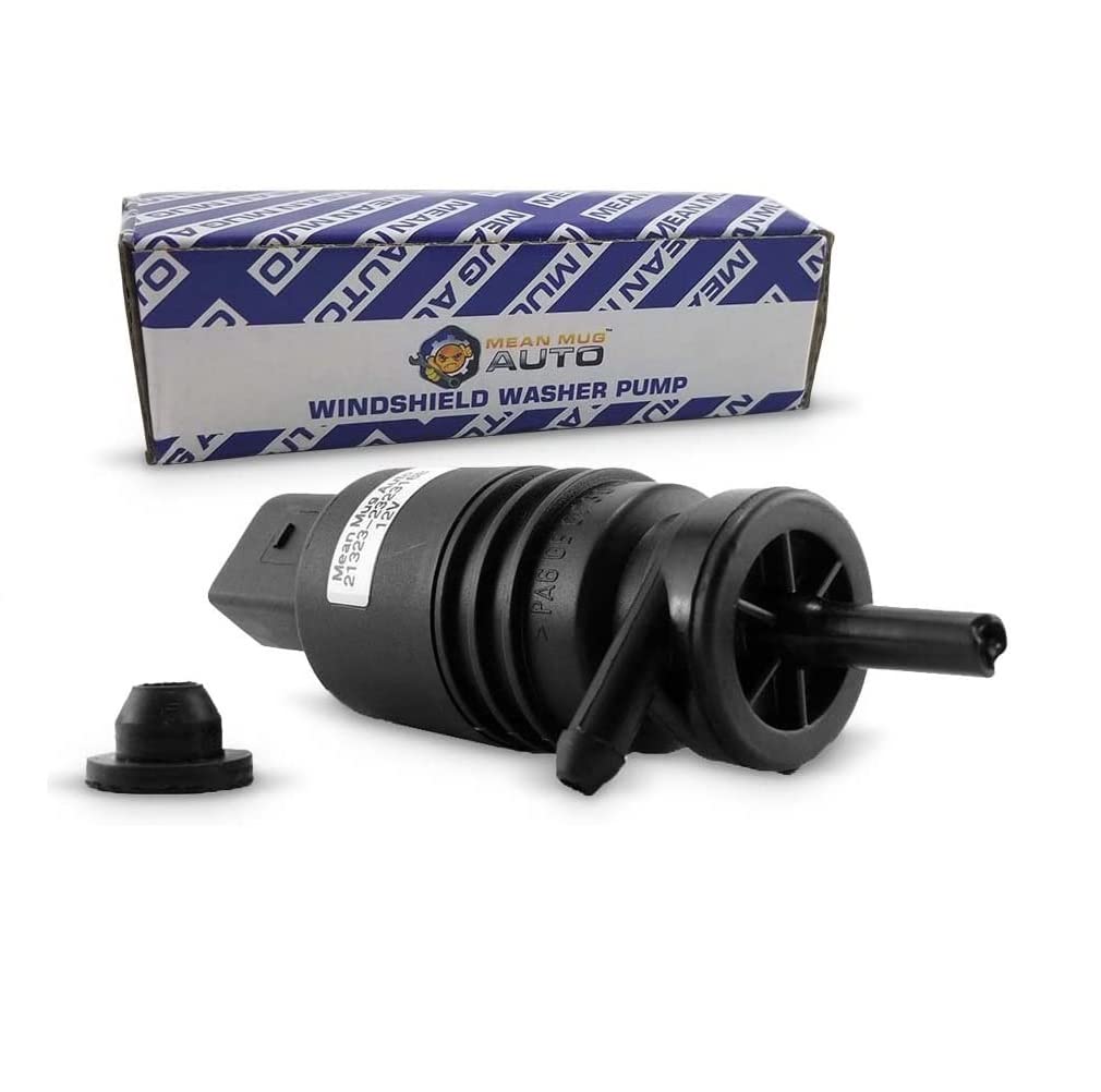 Mean Mug Auto 21323-232316B Windshield Washer Pump W/Grommet - Compatible With Bmw, Mercedes-Benz - Replaces Oem #: 67128362154,