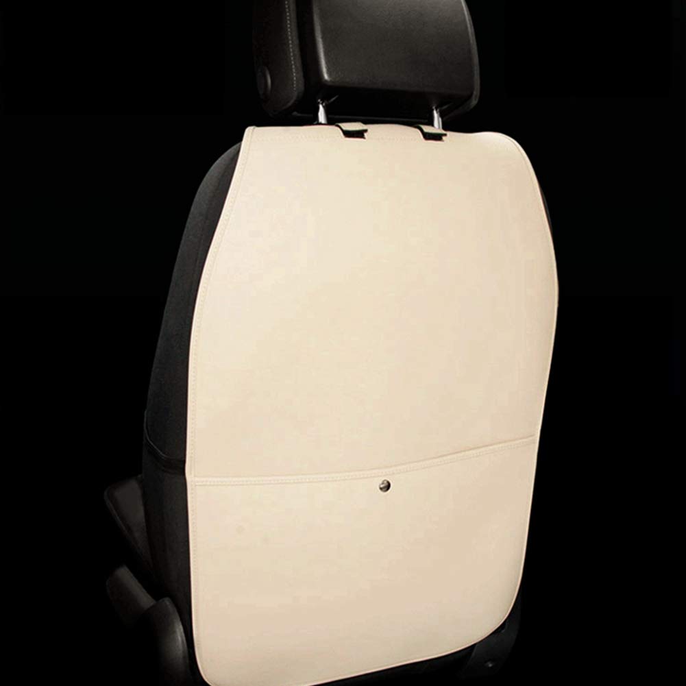 Hcmax 2 Pack Kick Mat Car Seat Back Protector Waterproof Easy To Clean Multifunctional Organizer Storage Bag Travel Accessory Pu