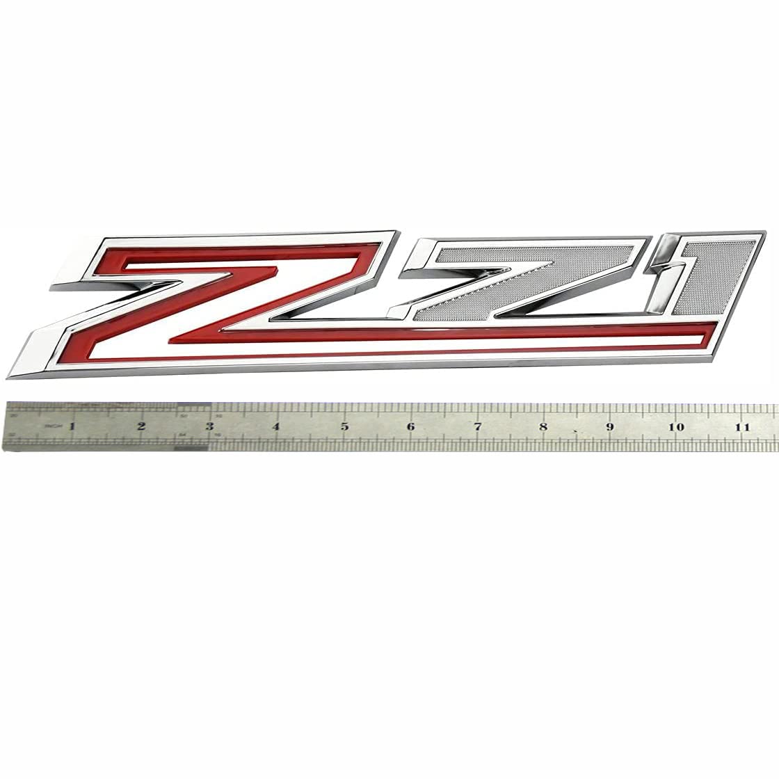 2pack 2019-2024 OEM Z71 Emblems Side Decals Badges Compatible with Silverado Z71 Parts 84632695 (Chrome Red)