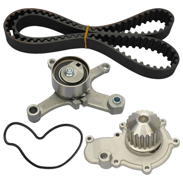 DRIVESTAR TCK245A Engine Timing Belt Kit with Water Pump Compatible for 1995 1996 1997 1998 1999 2000 Dodge Stratus 1995-2005 Ne