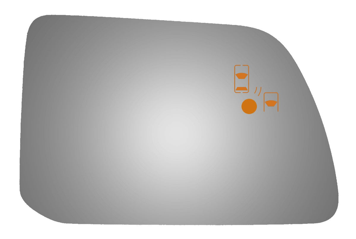 Burco 5503BC Passenger Side Mirror Glass w/Blind Spot & Cross Path for Ford Edge, Lincoln MKX