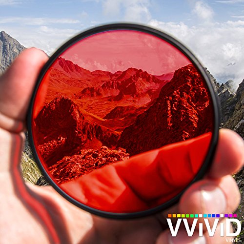 Vvivid Transparent Colorful Vinyl Window Tinting Sheets (1.49Ft X 5Ft, Red)