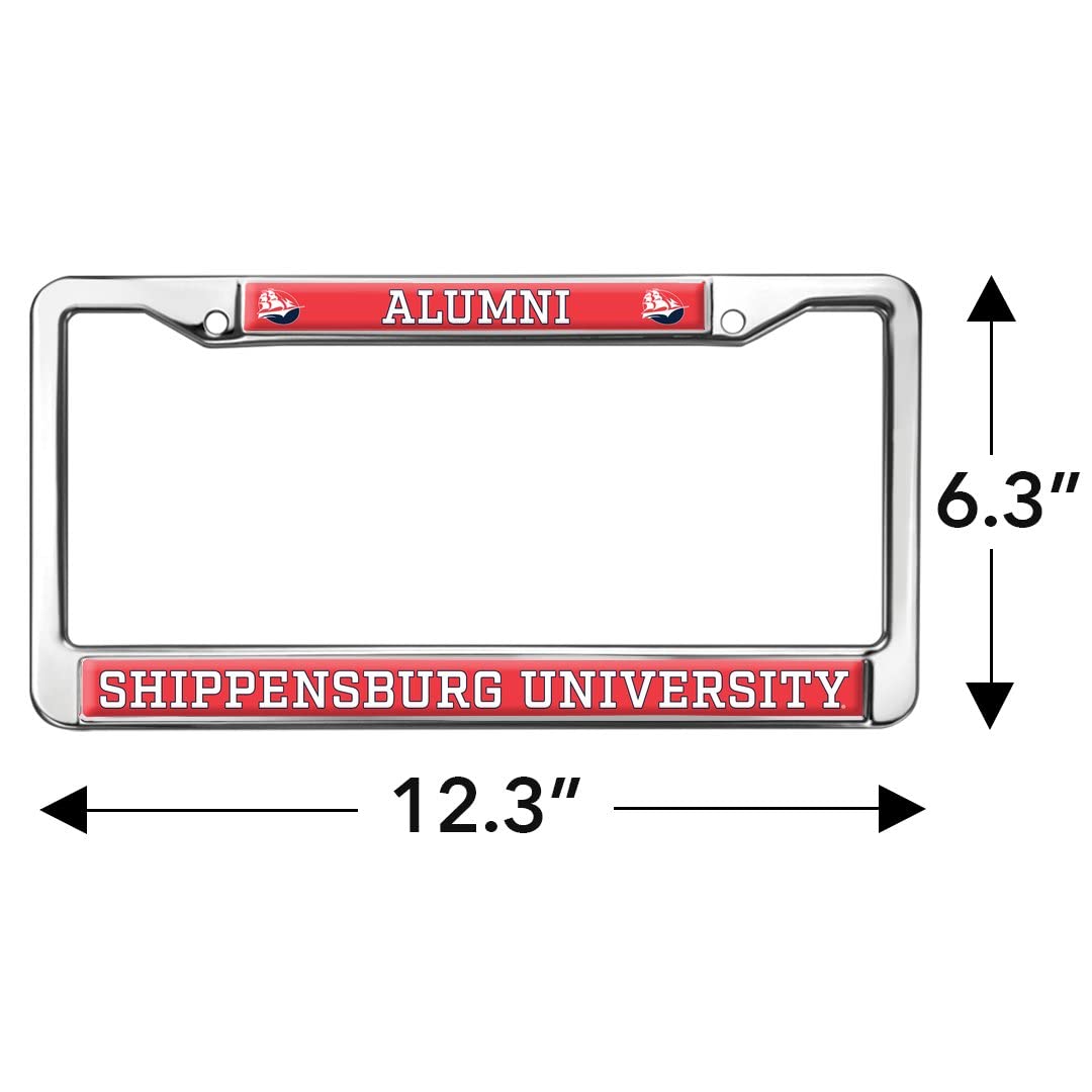 Shippensburg University Alumni Logo Full Size Standard License Plate Metal Frame