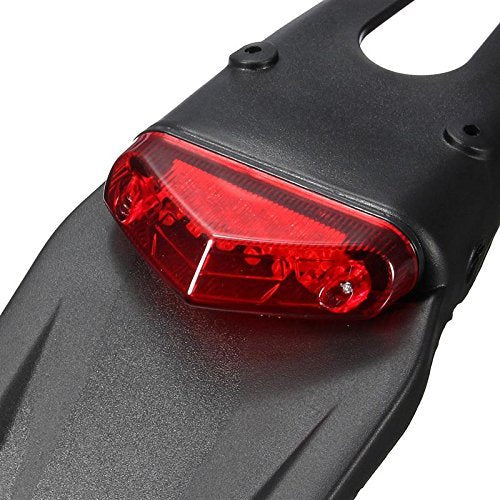 Taswk Rear Fender Led Brake Red Tail Light For Sharks Dirt Bike Motocross Xr Crf Klx Enduro Exc