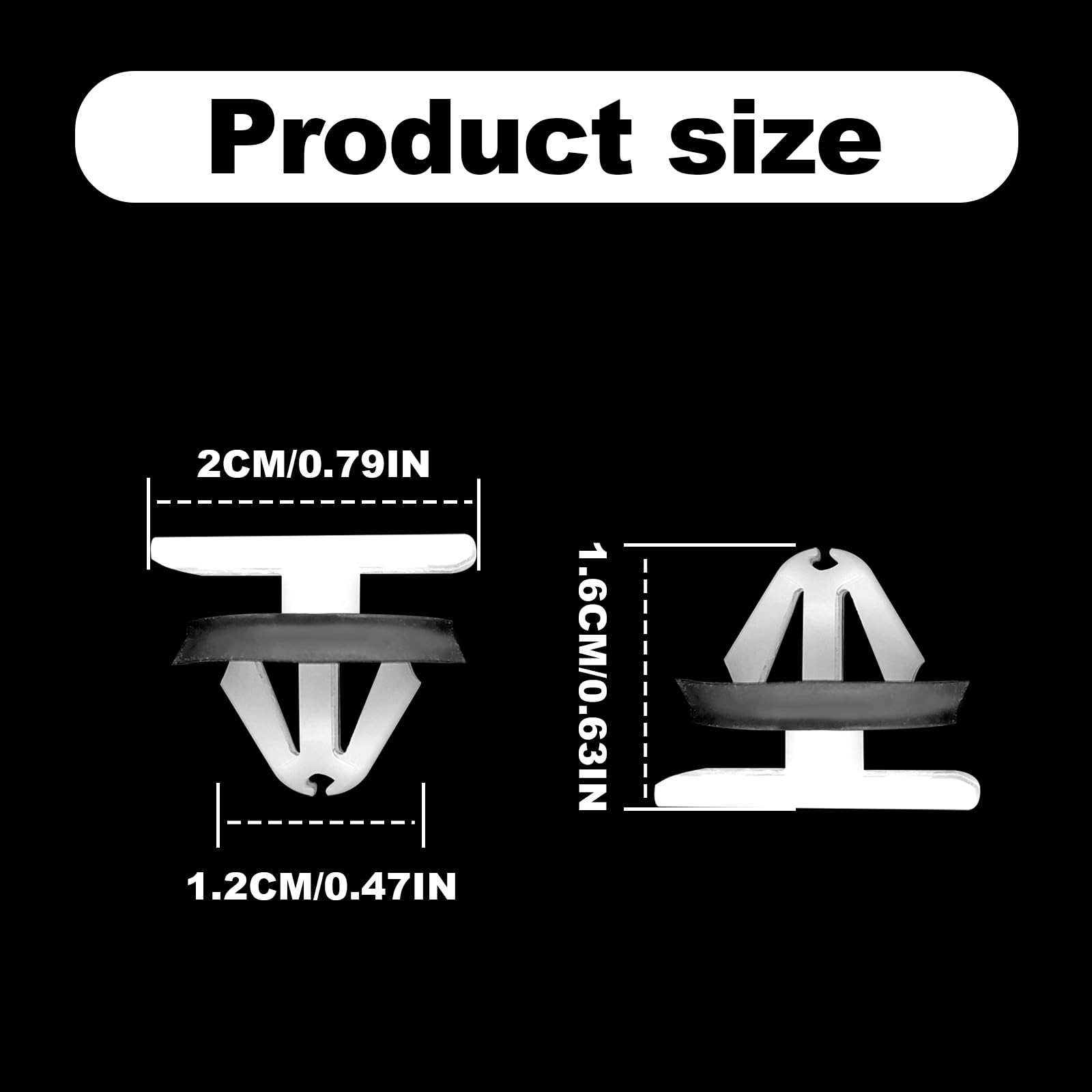 30 Pcs Rocker Panel Moulding Clip, Panel Retainer Clip Replacement For Gm Chevrolet Equinox Cruze Buick Gmc Impala Sonic Acadia Terrain Enclave Cadillac Ct6 Xt5 Xts