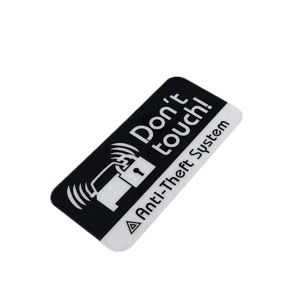 2X Car Styling Vinyl Tape Warning DO NOT Touch Anti-Theft System Auto Window Sticker Decal (70x33mm)