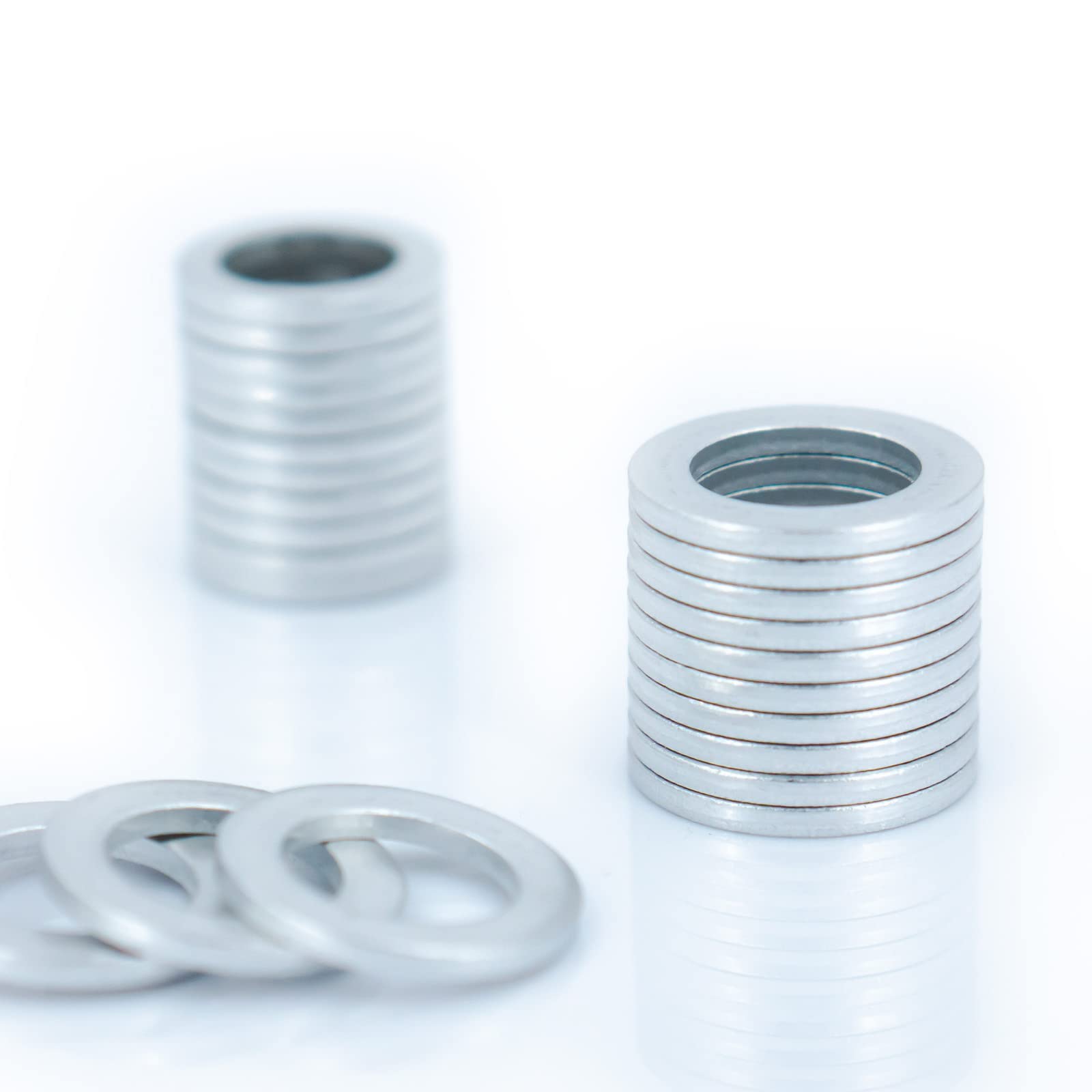 20Pcs M18 Oil Drain Plug Gasket, Transmission Fluid Drain Plug Crush Washer, Aluminum Crush Washer, Seal Ring by KeeRoarin, 18mm