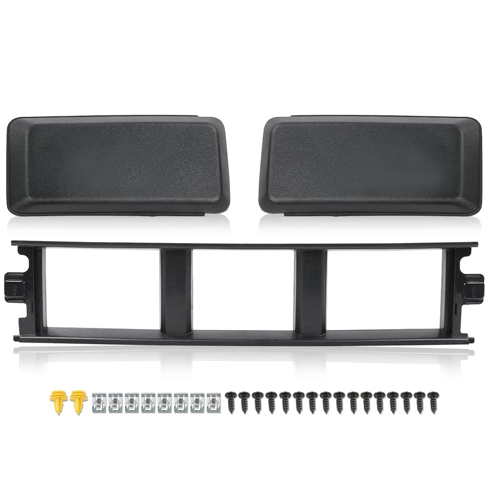 Pit66 Front Bumper Cover Lower Grille Trim Panel Compatible With Ford F150 2018 2019 2020 Black Abs Plastic Jl3Z17B968Bb