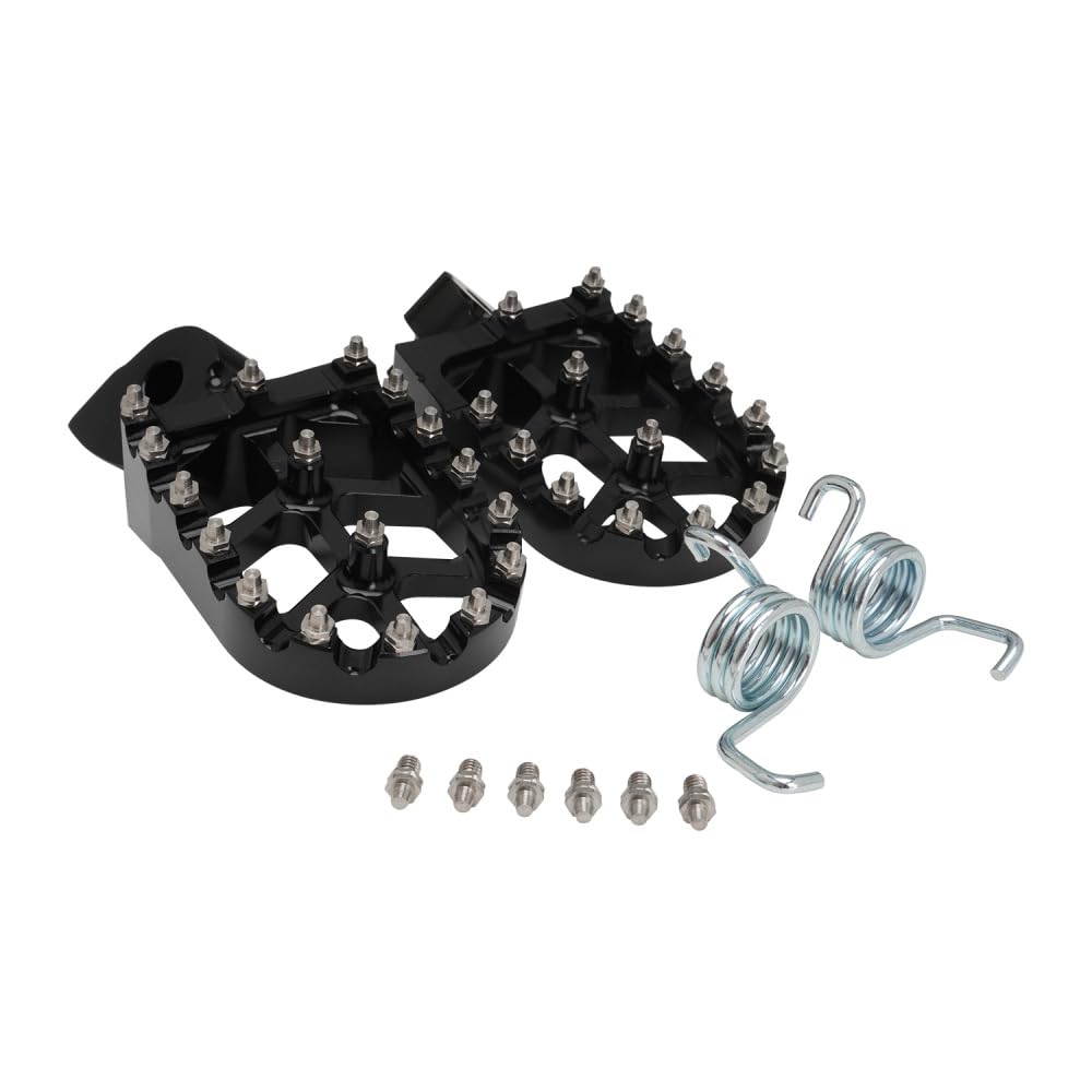 Jfg Racing Dirt Bike Foot Pegs,Cnc Rest Pedal Footpegs For Yz65 18-23/Yz85 02-23/ Yz125 97-23/Yz250 98-23/Yz250F Wr250F 01-23/Yz450F Wr450F 03-23/Yz125X 17-23/Yz250X Yz250Fx Yz450Fx Wr426F-Black