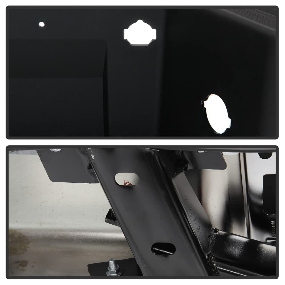 Acanii - For 2009-2014 Ford F150 Pickup Styleside Bed W/O Sensor & Hitch Hole Chrome Steel Complete Rear Bumper Assembly