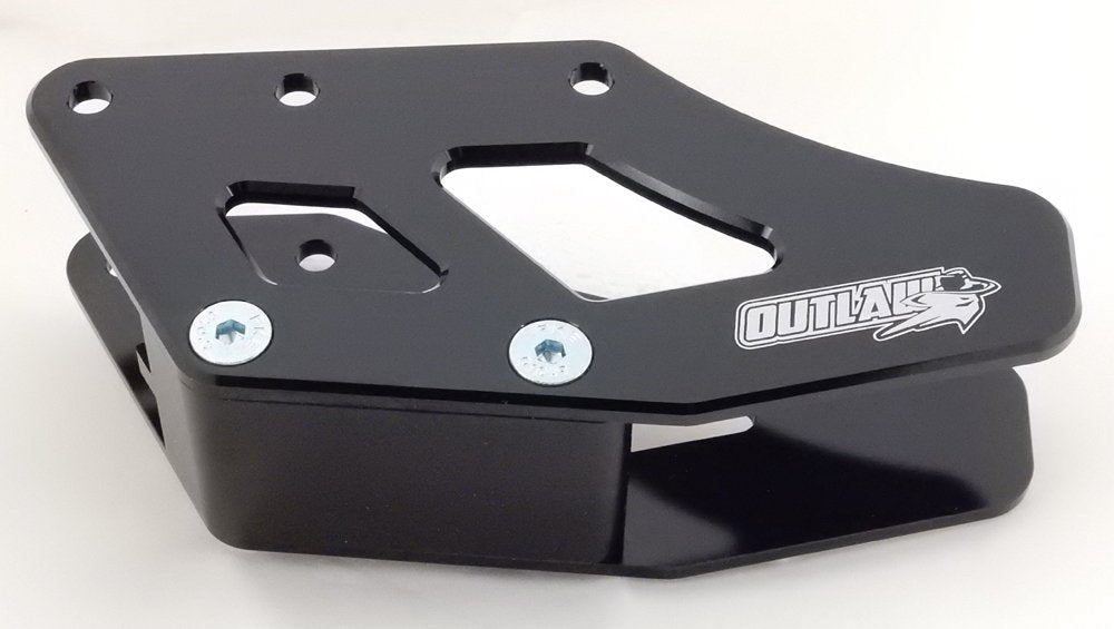 Outlaw Racing Or2799Bk Black Rear Aluminum Chain Guide Slider Compatible With Honda Cr250R 1990-04 Swingarm Protector Guard