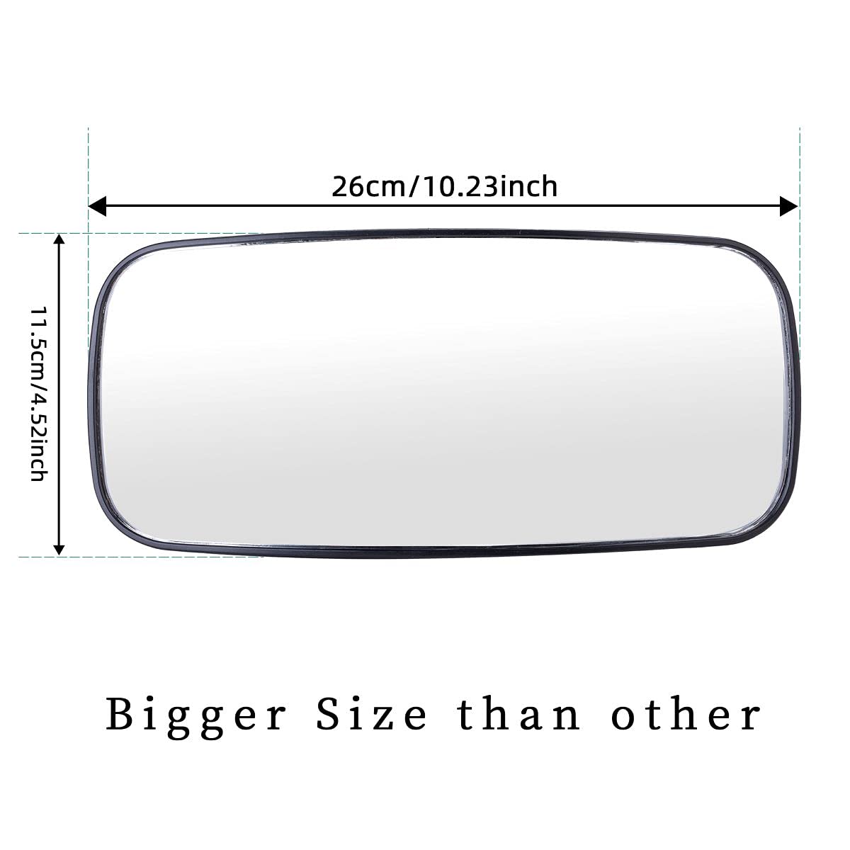 Dicater Center Rear View Mirror Compatible With Polaris Ranger 500 570 900 Xp 1000 Xp/Crew 2017-2023 High Definition Convex Rearview Mirrors