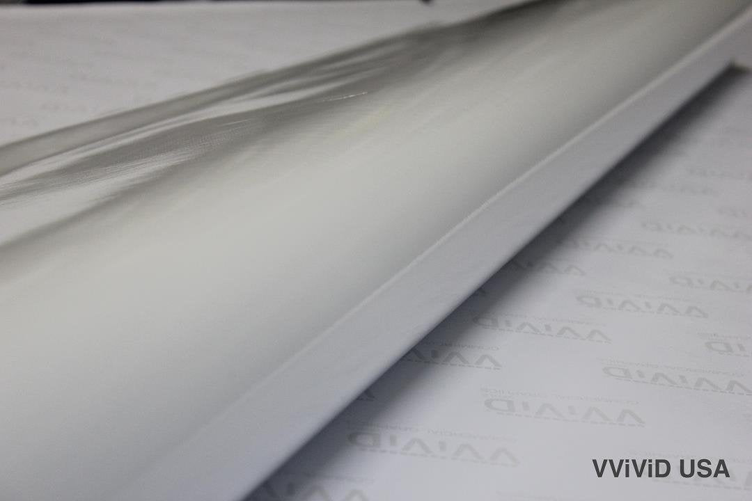 White Gloss 5 Feet X 1 Foot Vinyl Wrap Roll With Air Release Technology