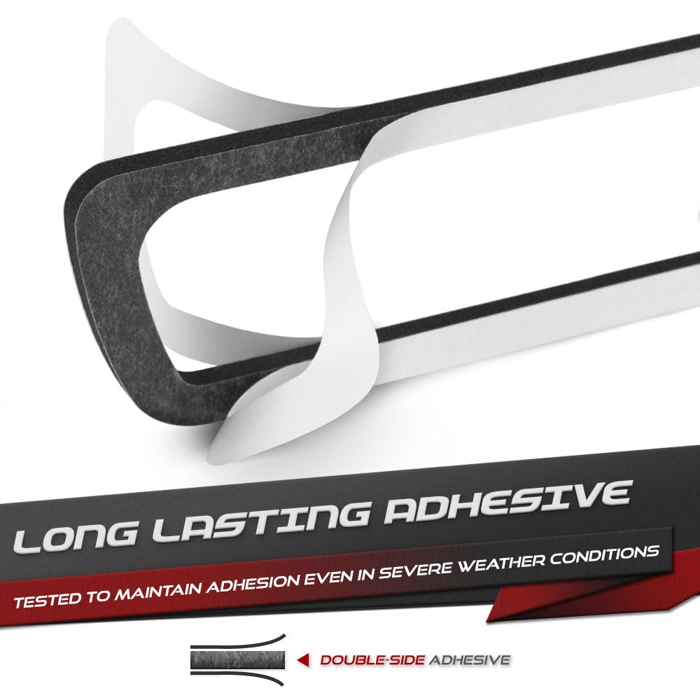 Vipmotoz Third Brake Light Stop Lamp Seal Gasket For Ford F150 F250 F350 F450 Super Duty Ranger Maverick Pickup - Upgrade 4Mm Thickness Seal Replacement Foam, Double Side Ultra Strong Adhesive