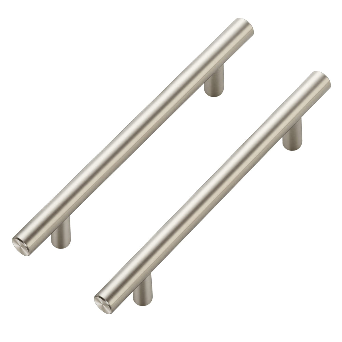25 Pack 7.38'' Cabinet Pulls Brushed Nickel Stainless Steel Kitchen Cupboard Handles Cabinet Handles 7.38'' Length, 5'' Hole Center