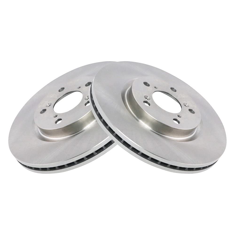 Trq Front Brake Rotors Set Vented Compatible With 2009-2014 Acura Tl 2011-2014 Honda Odyssey