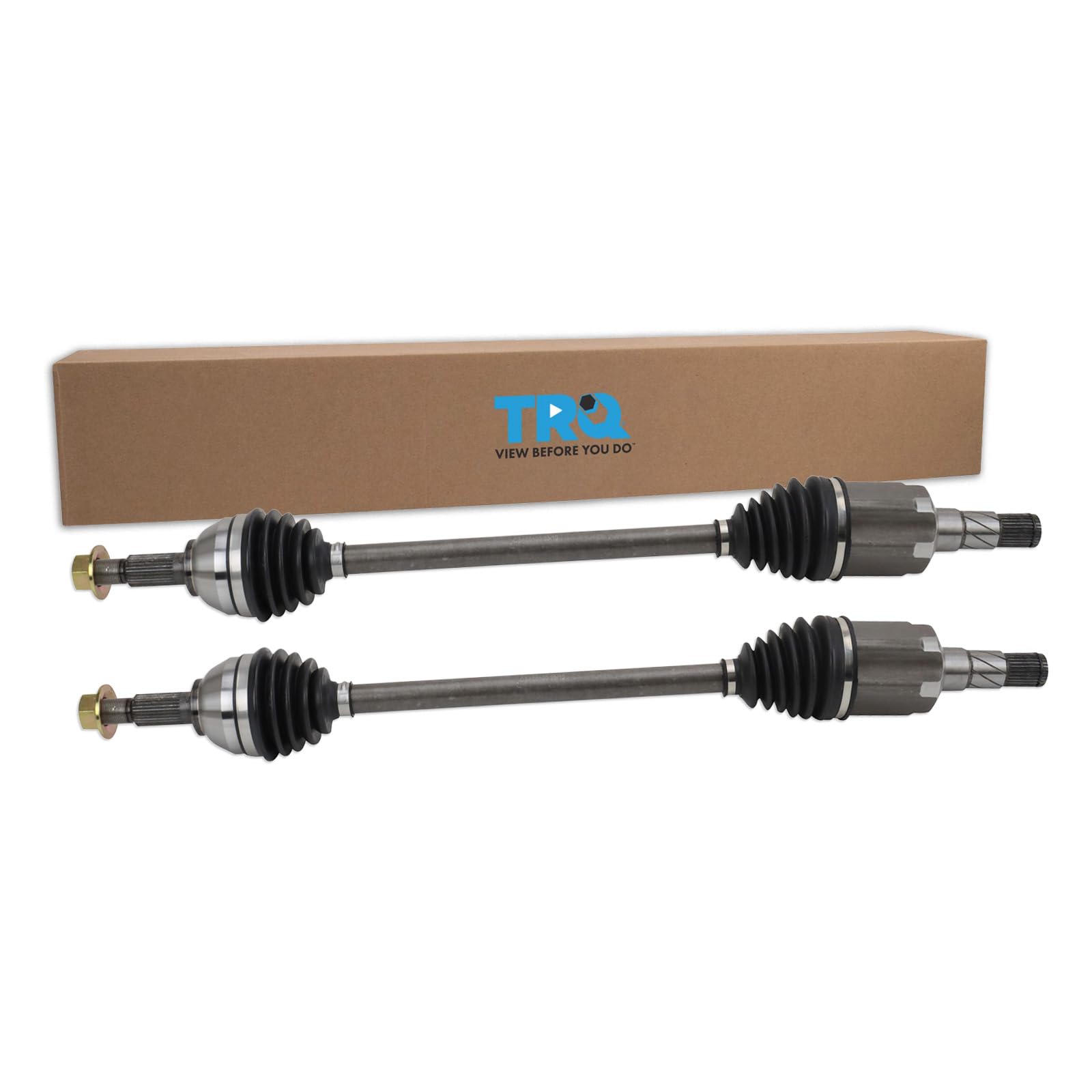 TRQ Front CV Axle Shaft Assembly Set Compatible with 2020-2023 Tesla Y