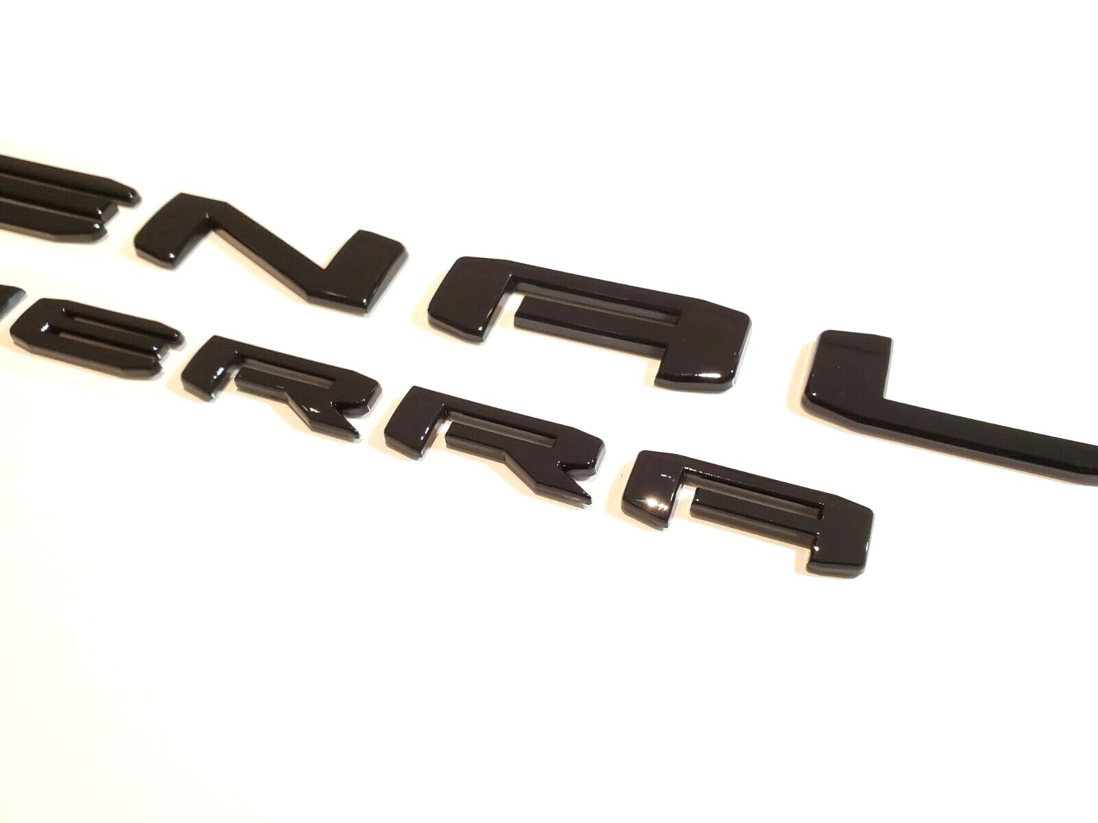 2Pack Set 2019-2025 Sierra Denali Emblem Rear Liftgate Letter Nameplate Badge 3D Compatible With Sierra 1500 2500Hd 3500Hd Denal