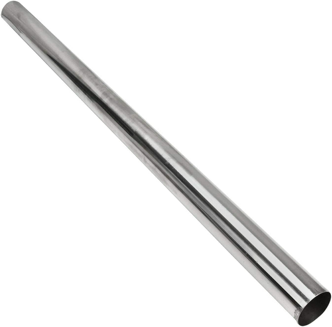 3.5 Inch Straight Pipe Stainless Steel T304 Tubing Piping 48 Inch Long 3.5'' Od Tailpipe Diy Pipe, Pack Of 2